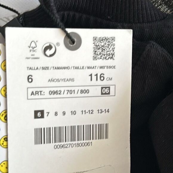 ZARA Kids | Black | SMILEYWORLD ® HAPPY COLLECTION SHIRT - Picture 5 of 6